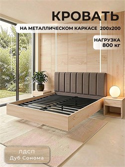 {{productViewItem.photos[photoViewList.activeNavIndex].Alt || productViewItem.photos[photoViewList.activeNavIndex].Description || 'Кровать Престиж с мягким изголовьем, 200х200, ЛДСП Дуб Сонома, цвет изголовья Remy 85'}}