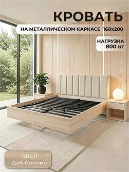 {{productViewItem.photos[photoViewList.activeNavIndex].Alt || productViewItem.photos[photoViewList.activeNavIndex].Description || 'Кровать Престиж с мягким изголовьем, 160х200, ЛДСП Дуб Сонома, цвет изголовья Connect 01'}}