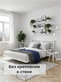 Кровать парящая Заря металлическая 120х190 двуспальная, белая 580Б
