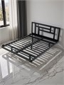 Кровать парящая Лорд металлическая 120х200 двуспальная, черная 428Ч