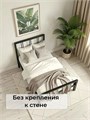 Кровать металлическая Элен, 90х200 см, черная 586Ч