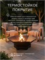 Костровая чаша 100 см, сталь 4 мм, разборная - с зольником и колосником К100