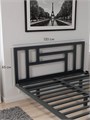 Кровать парящая Лорд металлическая 120х200 двуспальная, черная 428Ч