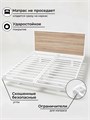 Кровать парящая металлическая 200х200 см, двуспальная, Дуб сонома 284ДубСонома