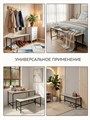 Скамья в прихожую, на кухню, универсальная 100х30х48 см, цемент 333Ц