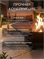 Костровая чаша 100 см, сталь 4 мм, разборная - с зольником и колосником К100