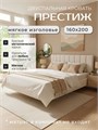 Кровать Престиж 160х200, мягкая модель с металлическим основанием, цвет Connect 01 270Connect01