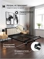 Кровать металлическая с мягким изголовьем, 160х200 см, цвет изголовья Сonnect 01 490Ч