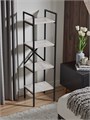 Стеллаж POLLEN mini, металлический, напольный, 147х40х35 см, Цемент 346Ц