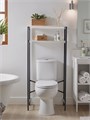 Стеллаж LITE для ванной комнаты, 145х66х30 см, цемент 406Ц