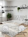 Кровать парящая Заря металлическая 120х190 двуспальная, белая 580Б