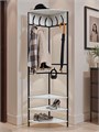 Вешалка напольная угловая Лофт 200х50х50 см, Белая 321Б