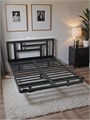 Кровать парящая Лорд металлическая 180х190 двуспальная, черная 449Ч