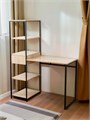 Стол письменный, офисный, компьютерный, Лофт, Дуб Сонома, 105х50х75 см 108