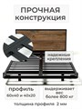 Кровать парящая металлическая 180х200 см, двуспальная, Дуб Самдал 383ДубСамдал