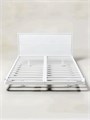 Кровать парящая металлическая 180х200 см, двуспальная, Белая 283Б