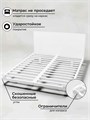 Кровать парящая металлическая 180х200 см, двуспальная, Белая 283Б