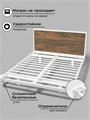 Кровать парящая металлическая 200х200 см, двуспальная, Дуб Самдал 284ДубСамдал